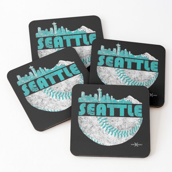 Item preview, Vintage Seattle Baseball Skyline designed and sold by MuratshiMana.