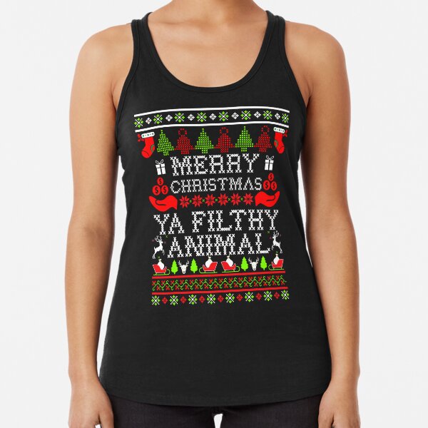 Item preview, Christmas T-shirt - Merry Christmas Ya Filthy Animal designed and sold by ShirtPro.