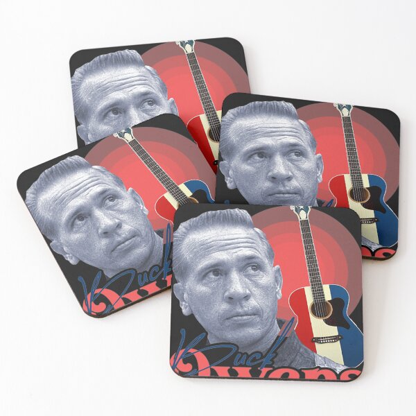 Item preview, Buck Owens + Retro Guitar Fan Tribute designed and sold by CastelloLukeba.