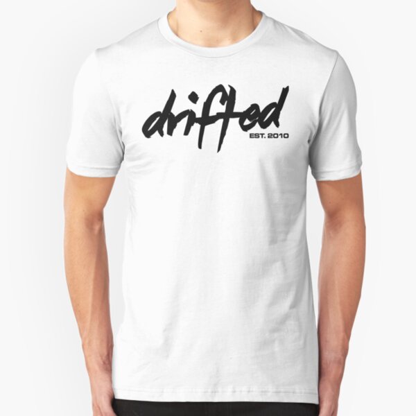 Drifted Classic Tee - White Slim Fit T-Shirt