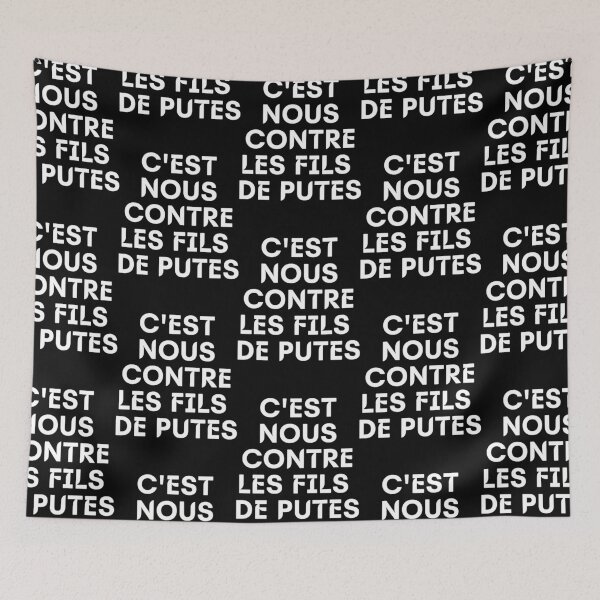 Item preview, Cest nous contre les fils de putes t shirt  designed and sold by vuthienduy.
