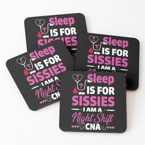 Item preview, Sleep Is For Sissies I'm a CNA (purple) designed and sold by SewnMemories.