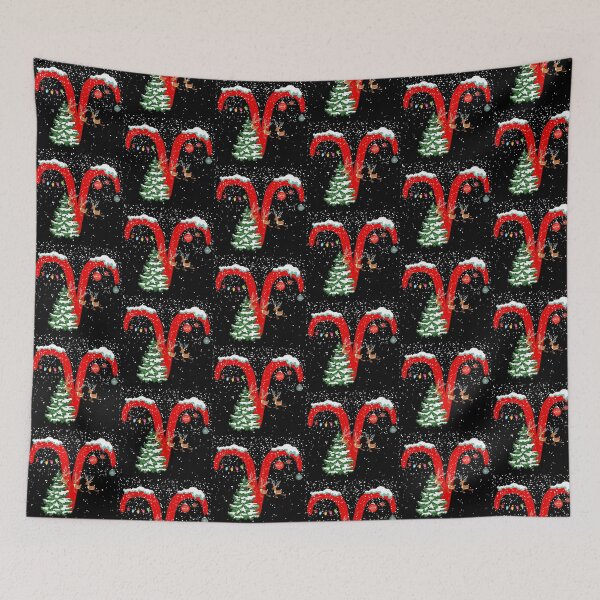 Item preview, Christmas Themed Aries Zodiac Sign Astrology designed and sold by EndlessDoodles.