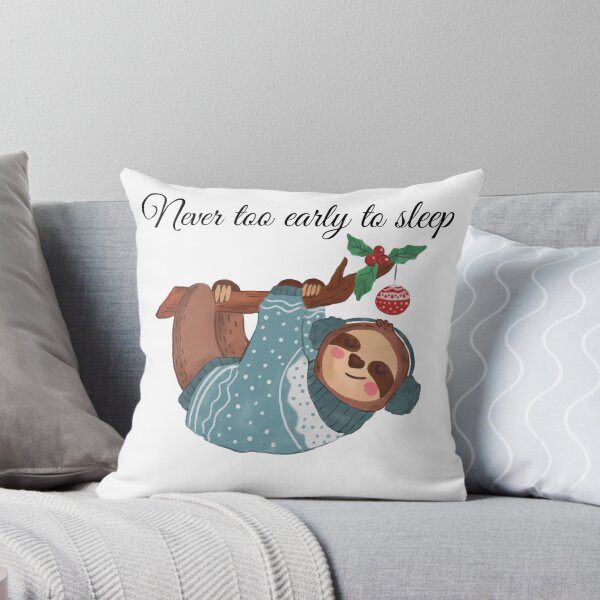 Item preview, Xmas Sloths  "Never too early to sleep " designed and sold by slimevil.
