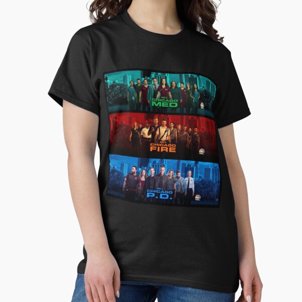 Vista previa del artículo con la obra «Departamento de Bomberos de Chicago», diseñado y vendido por HumorStyle.