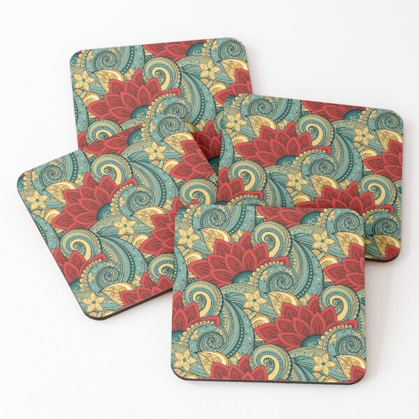 Item preview, Paisley Print with Vintage Floral Motifs designed and sold by lissantee.