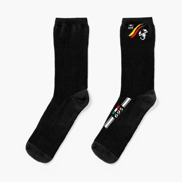 Abarth | 695 | Schwarz | Skorpion | Auto Socken