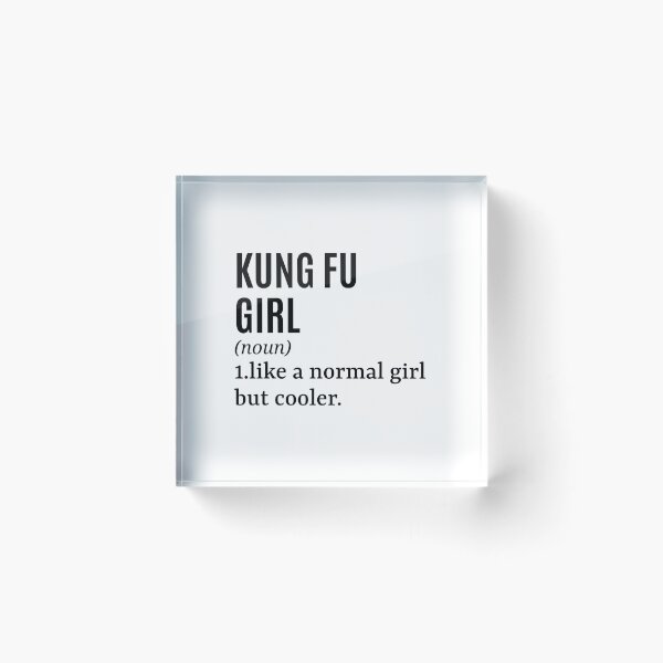 Item preview, Kung Fu Girl Funny Quote designed and sold by MountainD.