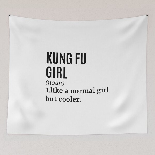 Item preview, Kung Fu Girl Funny Quote designed and sold by MountainD.