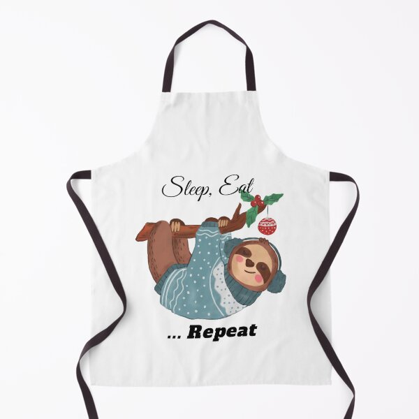 Item preview, Xmas Sloths "Sleep Eat Repeat" designed and sold by slimevil.