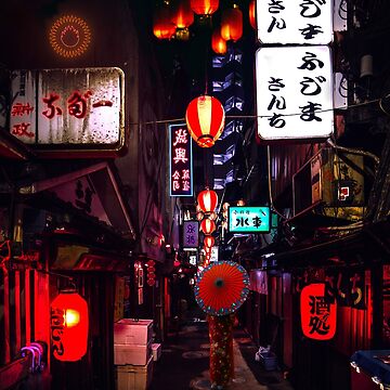 Artwork thumbnail, Night walk in japanese market by Butterfly-Dream