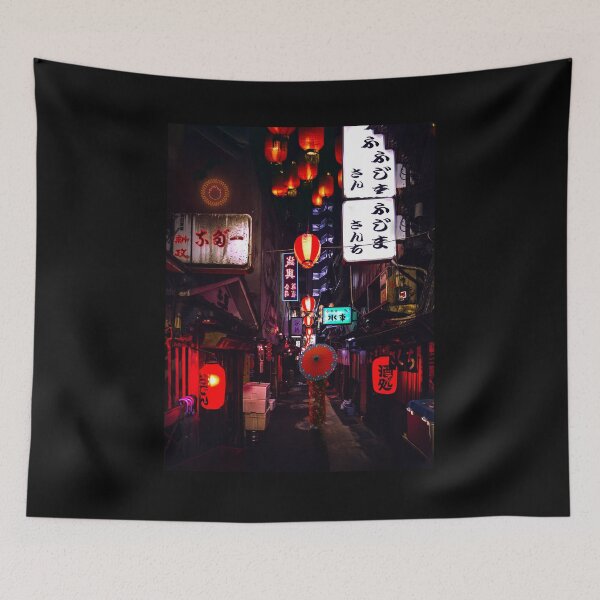 Item preview, Night walk in japanese market designed and sold by Butterfly-Dream.