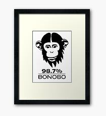 Bonobo 98.7% Evolution Shirt Framed Print