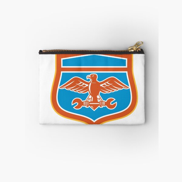 Item preview, Eagle Holding Spanner Shield Retro designed and sold by patrimonio.