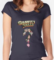 gravity falls Women's Fitted Scoop T-Shirt