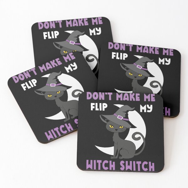 Item preview, Don't Make Me Flip My Witch Switch Cat designed and sold by Fabvity.