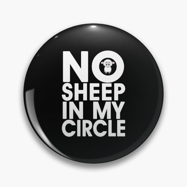 Item preview, No Sheep In My Circle - White Text designed and sold by LashCreations.