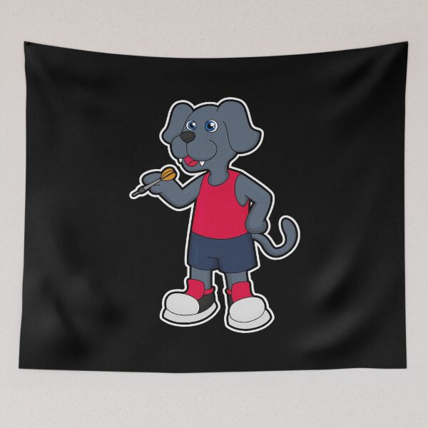Item preview, Dog as Dart player with Darts designed and sold by Snabdesign84.