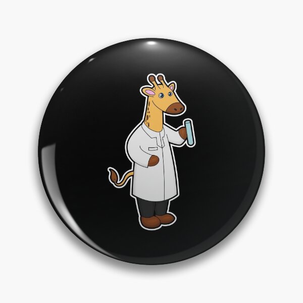 Artikelvorschau, Giraffe als Arzt mit Reagenzglas entworfen und verkauft von Snabdesign84.