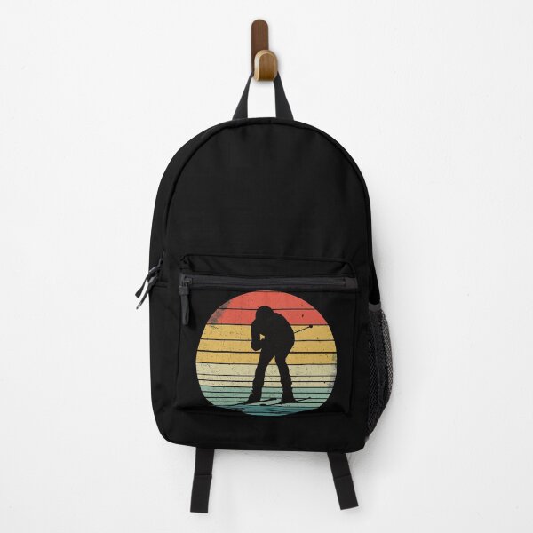 Item preview, Snow Skiing Silhouette On Vintage Sunset designed and sold by Primroaddesigns.