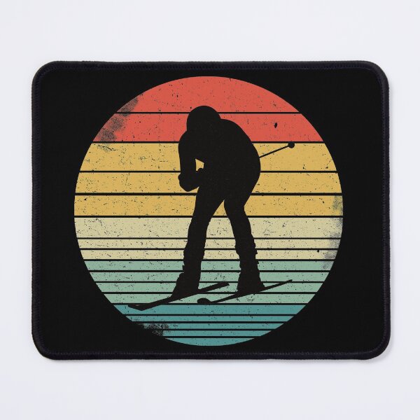 Item preview, Snow Skiing Silhouette On Vintage Sunset designed and sold by Primroaddesigns.