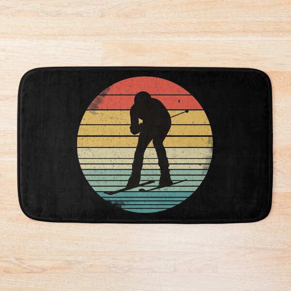 Item preview, Snow Skiing Silhouette On Vintage Sunset designed and sold by Primroaddesigns.