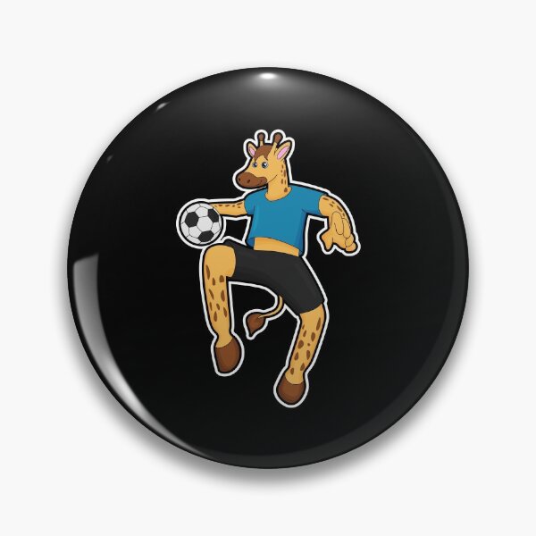 Artikelvorschau, Giraffe als Fußballspieler mit Fußball entworfen und verkauft von Snabdesign84.