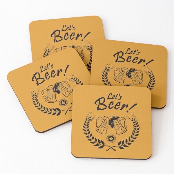 Item preview, Let's Beer Greeting (black) designed and sold by DKdesigns27.