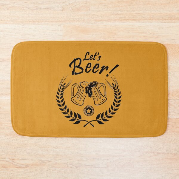 Item preview, Let's Beer Greeting (black) designed and sold by DKdesigns27.
