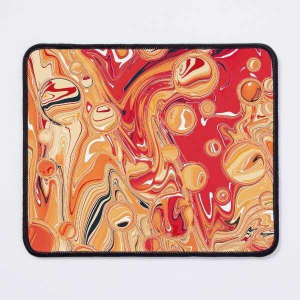 Item preview, Marble orange soda | liquid pour | marble art designed and sold by Amanda Ozga.