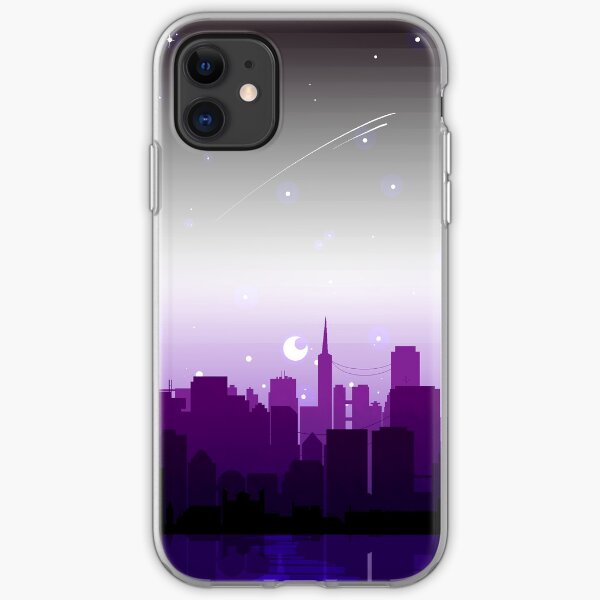 Asexual Pride Cityscape iPhone Soft Case