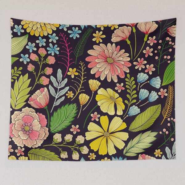 Item preview, Colorful Floral Pattern  designed and sold by TheSkullArmy.