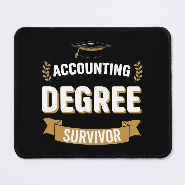 Item preview, Accounting Degree Survivor - Funny University Graduation designed and sold by VintagePathway.