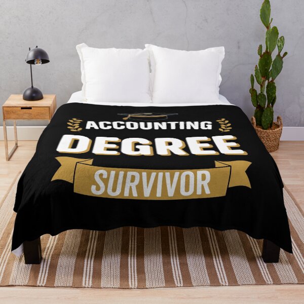 Item preview, Accounting Degree Survivor - Funny University Graduation designed and sold by VintagePathway.