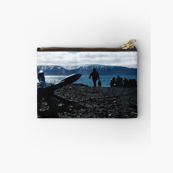 Item preview, Backlit Zodiac crew come ashore beside anchor designed and sold by Nick Dale Photography.