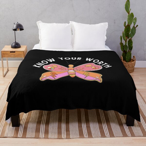Item preview, Know Your Worth Butterfly Peace Sign designed and sold by ALittleOffShop.