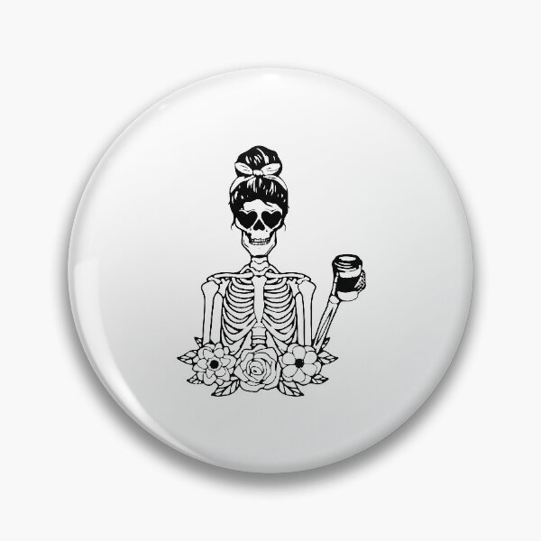 Item preview, Lady Skeleton With Coffee Cup designed and sold by AmazingViews.
