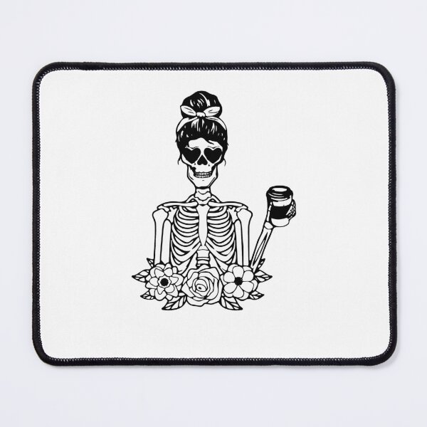 Item preview, Lady Skeleton With Coffee Cup designed and sold by AmazingViews.