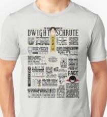 The Wise Words of Dwight Schrute (Light Tee) Unisex T-Shirt