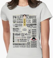 The Wise Words of Dwight Schrute (Light Tee) Women's Fitted T-Shirt