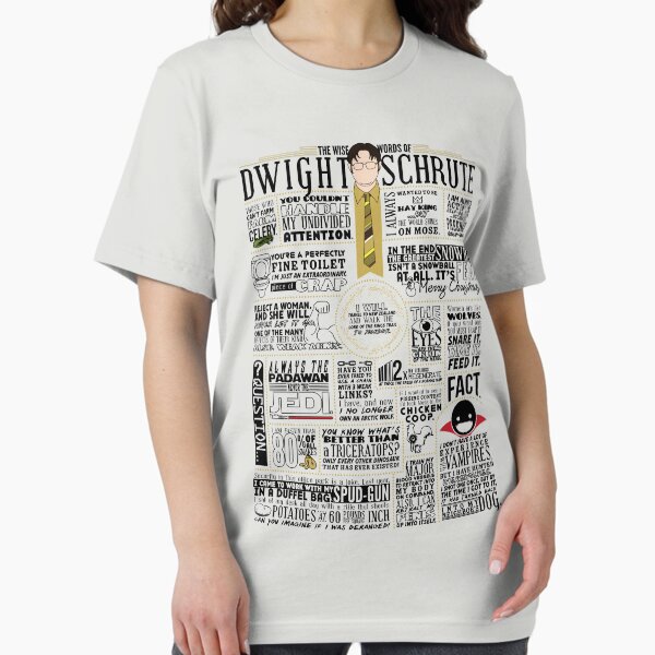 Item preview, The Wise Words of Dwight Schrute (Light Tee) designed and sold by huckblade.