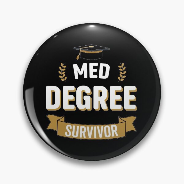 Item preview, Med Degree Survivor - Funny University Graduation designed and sold by VintagePathway.