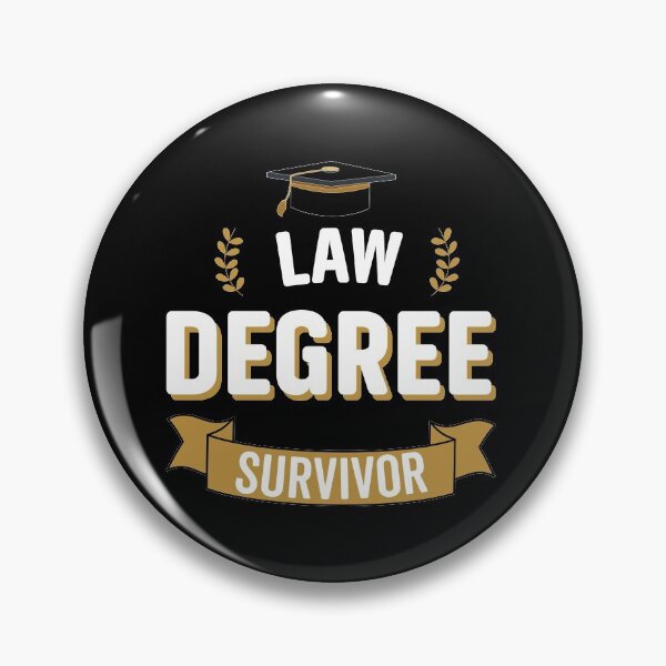 Item preview, Law Degree Survivor - Funny University Graduation designed and sold by VintagePathway.