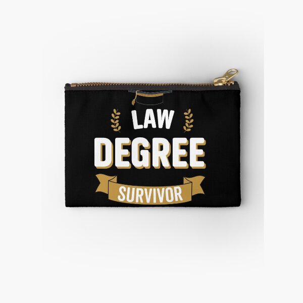 Item preview, Law Degree Survivor - Funny University Graduation designed and sold by VintagePathway.