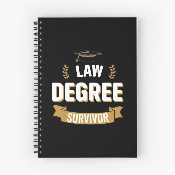 Item preview, Law Degree Survivor - Funny University Graduation designed and sold by VintagePathway.