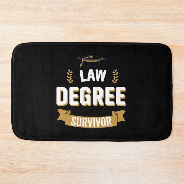 Item preview, Law Degree Survivor - Funny University Graduation designed and sold by VintagePathway.