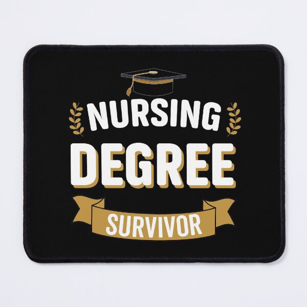 Item preview, Nursing Degree Survivor - Funny University Graduation designed and sold by VintagePathway.