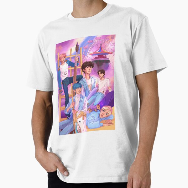 TXT Blue Hour Tシャツ 新品 L Cute TXT Shirt, TomorrowxTogether TXT Blue Hour Shirt, Kpop