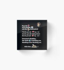 Linda Belcher Thanksgiving Song Acrylic Block