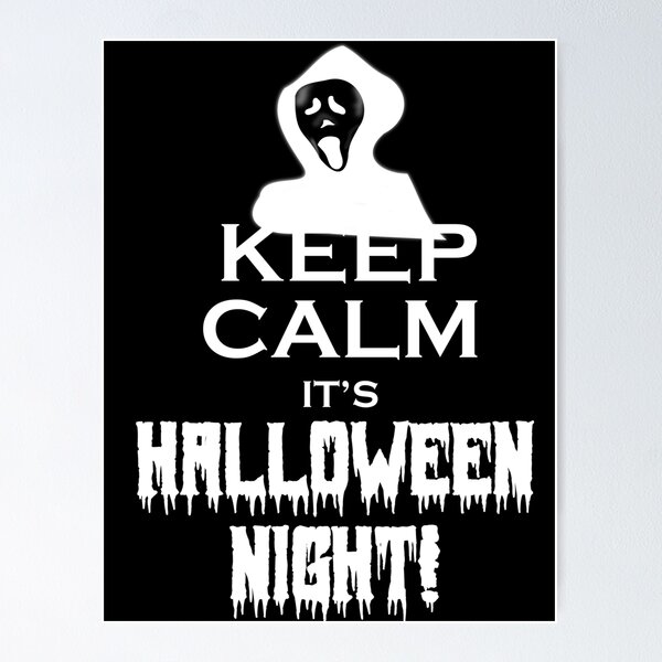 Item preview, Spooky Ghost Keep Calm It's Halloween Night designed and sold by UberSpark.